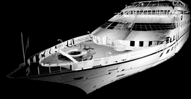 3D laser scanning of boat